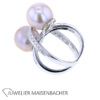 Traumhafter Ring mit rosa Südseeperlen und Brillanten Gold – Bild 3