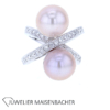 Traumhafter Ring mit rosa Südseeperlen und Brillanten Gold – Bild 2