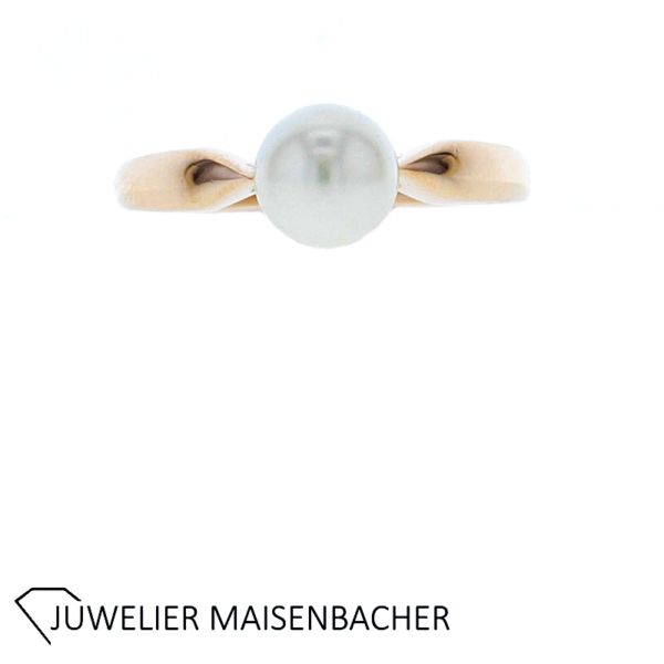 Filigraner Damenring mit Akoyazuchtperle Gold