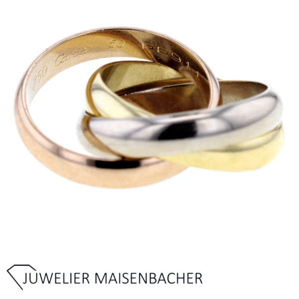 Cartier Klassiker *Trinity* Ring Gold – Bild 2