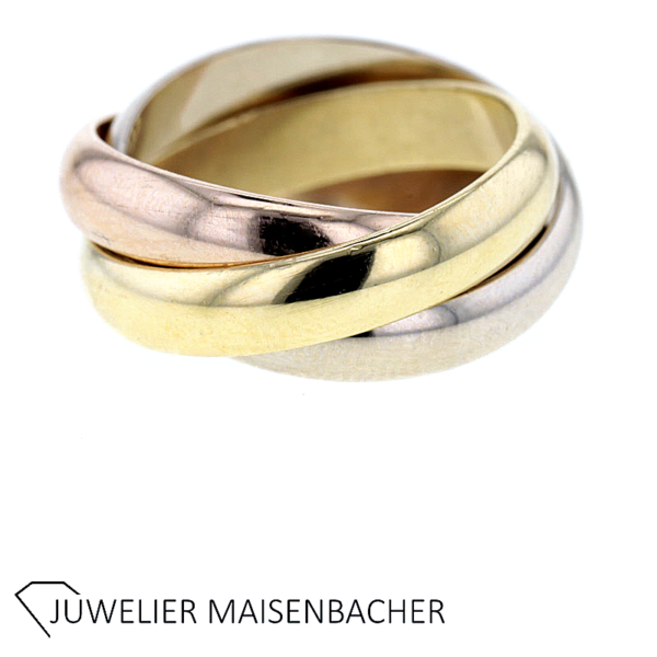 Cartier Klassiker *Trinity* Ring Gold – Bild 8