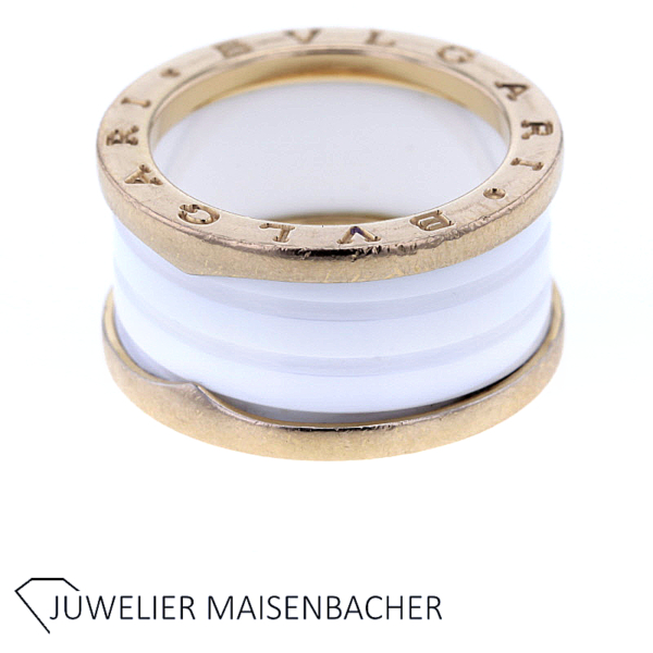 Bulgari B.Zero Ring mit weißer Keramik Roségold – Bild 4