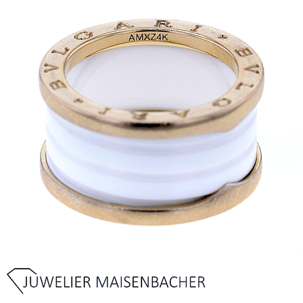 Bulgari B.Zero Ring mit weißer Keramik Roségold – Bild 3