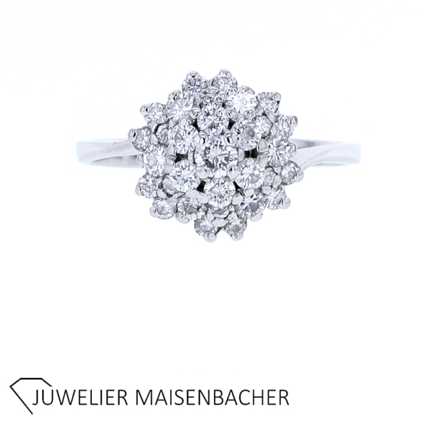 Traumhafter Ring mit Brillanten Weißgold – Bild 2