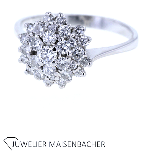 Traumhafter Ring mit Brillanten Weißgold – Bild 2
