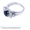 Zeitloser Entourage Ring mit Brillant und Saphir Gold