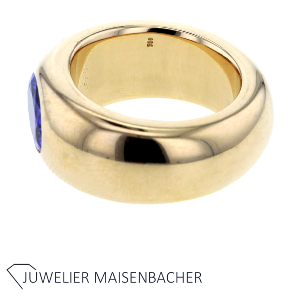 Massiver Ring mit wunderschönem Tansanit Gold – Bild 4