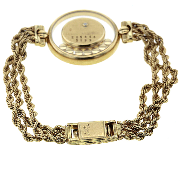 Chopard Happy Diamonds Gelbgold 750/- mit 84 und 7 schwebenden Diamanten – Bild 6
