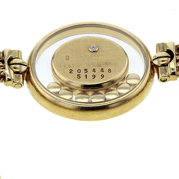 Chopard Happy Diamonds Gelbgold 750/- mit 84 und 7 schwebenden Diamanten – Bild 7