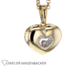 Chopard "Happy Diamonds" Collier mit Herzanhänger Brillant Gold – Bild 4