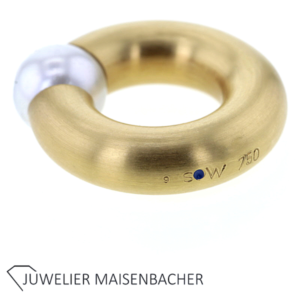 Handgestricktes Collier mit Schließe von Schmuckwerk Gold – Bild 6