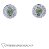 Zeitlose Ohrstecker mit Peridot und Brillanten Gold