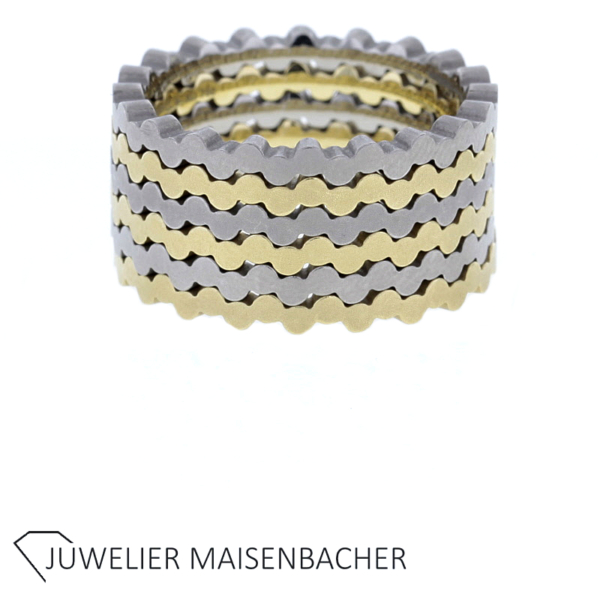 Niessing Ring 3-teilig "Architecture Step" Gold – Bild 7