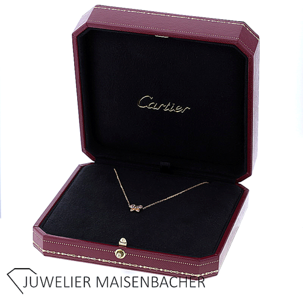 Caresse D`Orchidées par Cartier Kette/Collier mit rosa Saphir und Brillant Gold – Bild 7