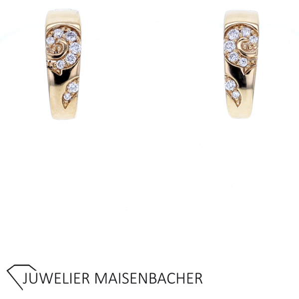 Capolavoro Creolen mit Brillant Gold – Bild 4