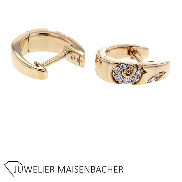 Capolavoro Creolen mit Brillant Gold