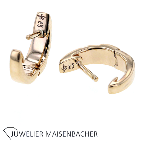 Capolavoro Creolen mit Brillant Gold – Bild 2