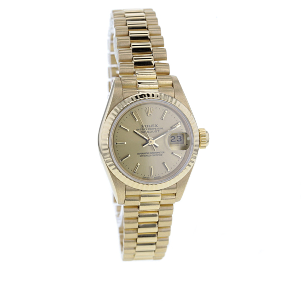 Rolex Lady-Datejust 18K. Gelbgold – Bild 2