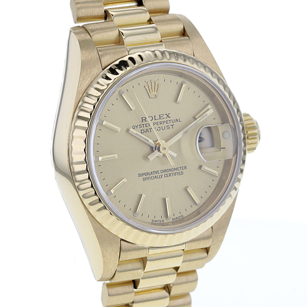 Rolex Lady-Datejust 18K. Gelbgold – Bild 3