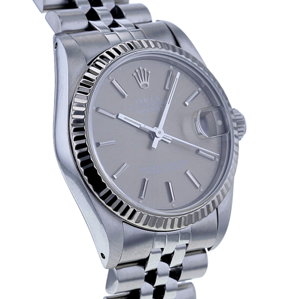 Rolex Datejust 31 mm Edelstahl, 18K. Weißgold-Lünette, Jubilee-Band, Ref. 68274 – Bild 2