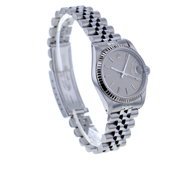 Rolex Datejust 31 mm Edelstahl, 18K. Weißgold-Lünette, Jubilee-Band, Ref. 68274 – Bild 5