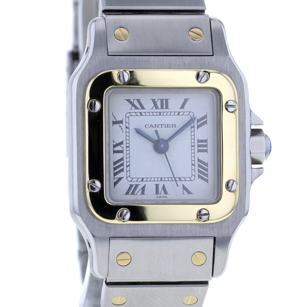 Cartier Santos Stahl/18K. Gold
