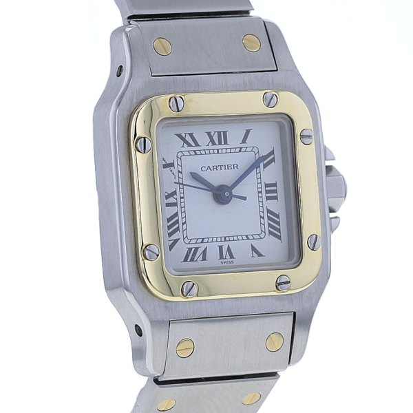 Cartier Santos Stahl/18K. Gold – Bild 3