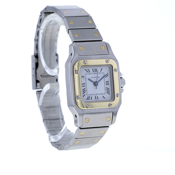 Cartier Santos Stahl/18K. Gold – Bild 4