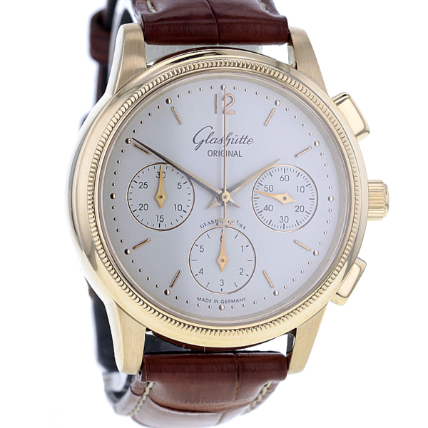 Glashütte Original Senator Chronograph 39-31-04-02-04 Gelbgold 750
