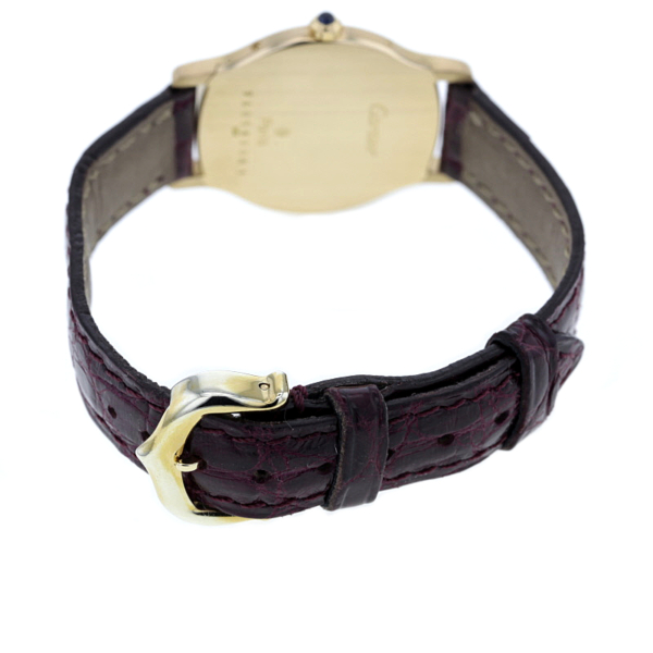 Cartier Damenuhr oval Gelbgold 750/- – Bild 8