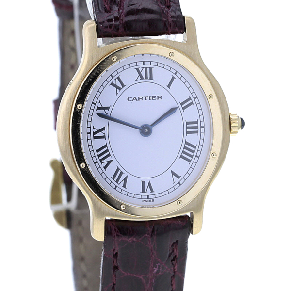Cartier Damenuhr oval Gelbgold 750/-