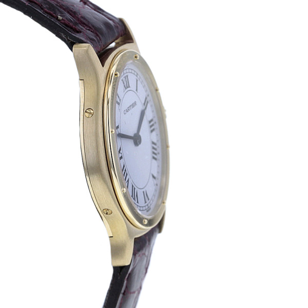 Cartier Damenuhr oval Gelbgold 750/- – Bild 5