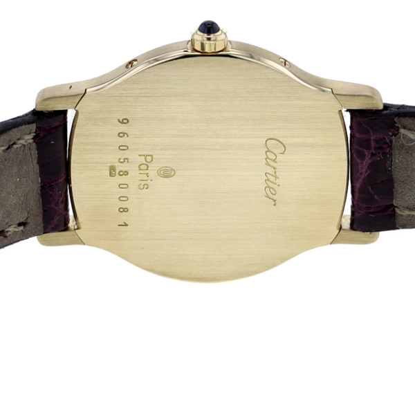 Cartier Damenuhr oval Gelbgold 750/- – Bild 7