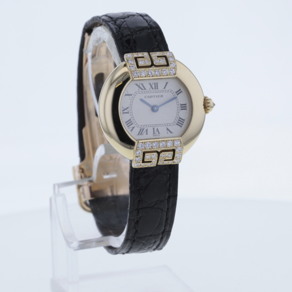 Cartier Ellipse Gondole - Ref. 1480 - Gelbgold 750/- mit 49 Diamanten – Bild 4