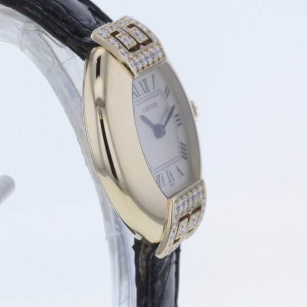 Cartier Ellipse Gondole - Ref. 1480 - Gelbgold 750/- mit 49 Diamanten – Bild 5