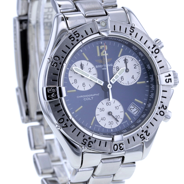 Breitling Chrono Colt A53035, Edelstahl, blue – Bild 3