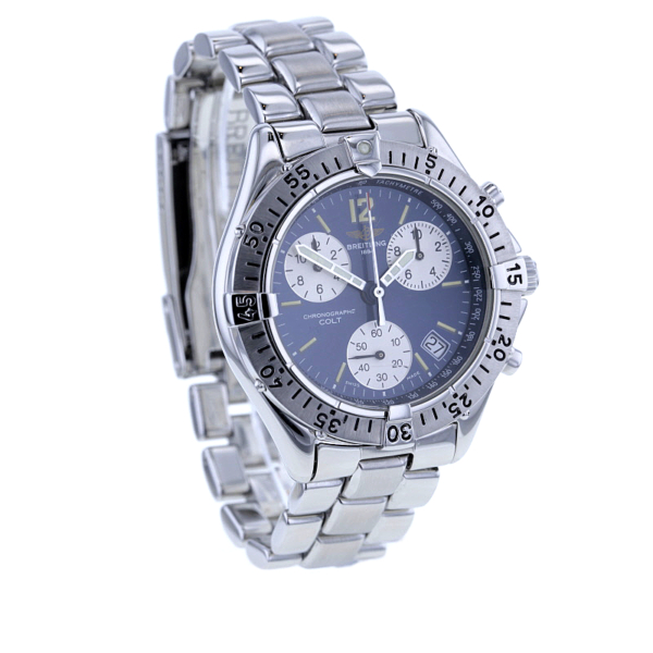 Breitling Chrono Colt A53035, Edelstahl, blue – Bild 4