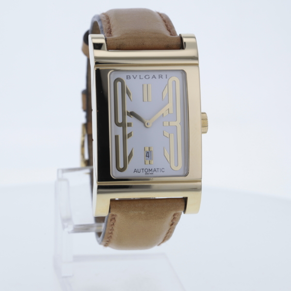 Bulgari Rettangolo Automatic RT45G Gelbgold 750/- – Bild 2
