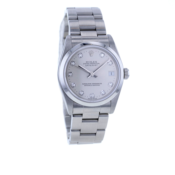 Rolex Datejust 31, Ref. 78240, Stahl, Zifferblatt mit 10 Diamanten – Bild 2