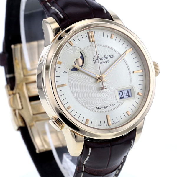 Glashütte Original Senator Panoramadatum Mondphase Gelbgold 750/- – Bild 3