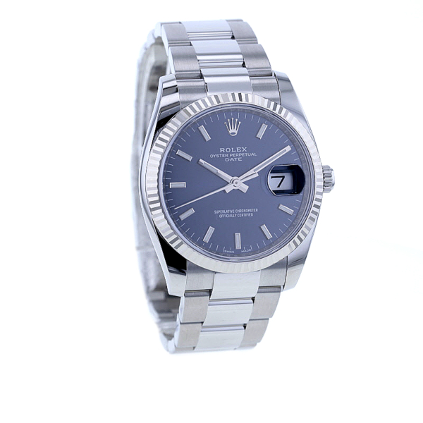 Rolex Date 34mm Edelstahl/Weißgold Oysterarmband 115234 – Bild 2