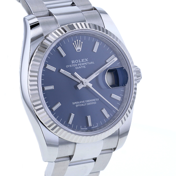 Rolex Date 34mm Edelstahl/Weißgold Oysterarmband 115234 – Bild 3