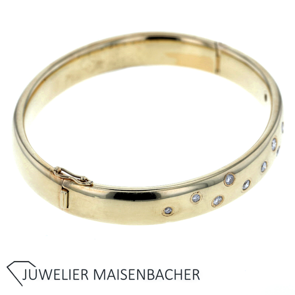 'Quinn' Brillant Armreif mit Gelenk und Verschluss