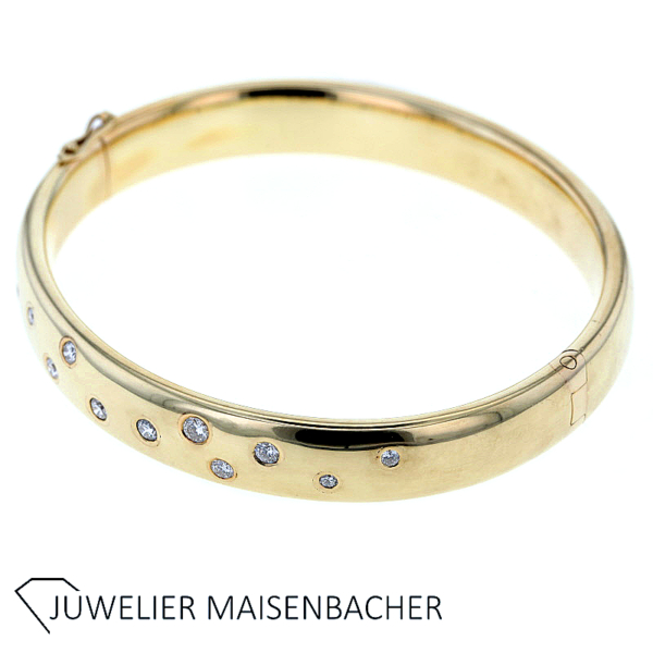 'Quinn' Brillant Armreif mit Gelenk und Verschluss – Bild 3