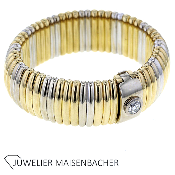 Kria Gioielli luxuriöser Armreif mit Brillant Gold