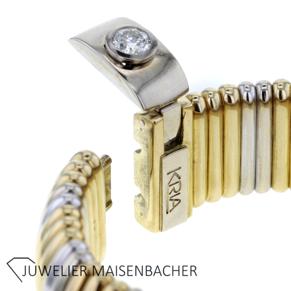 Kria Gioielli luxuriöser Armreif mit Brillant Gold – Bild 3