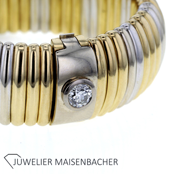 Kria Gioielli luxuriöser Armreif mit Brillant Gold – Bild 4