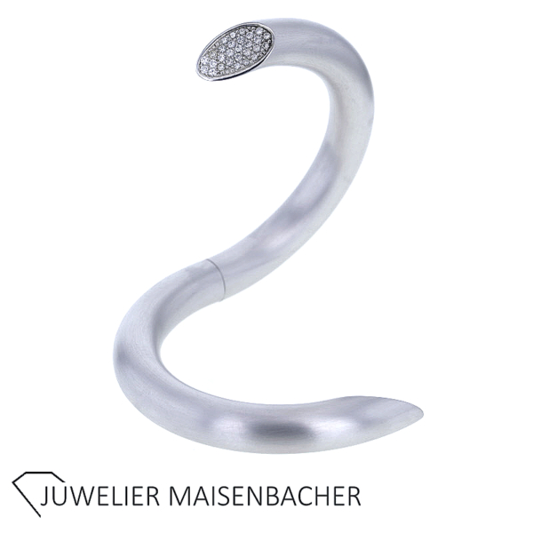 Heinrich & Denzel Armreif "Janus" mit Brillanten Platin – Bild 6