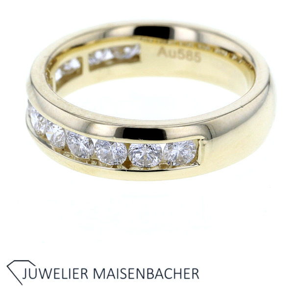 Zeitloser Memoire Ring mit Brillanten Gold – Bild 5