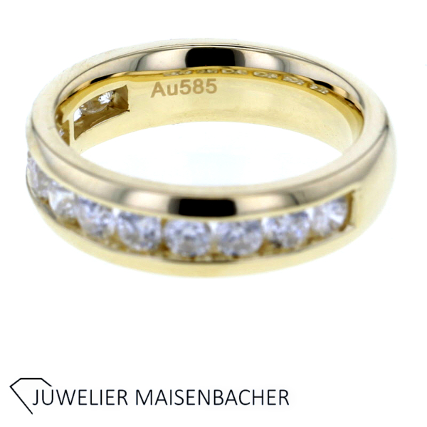 Zeitloser Memoire Ring mit Brillanten Gold – Bild 6